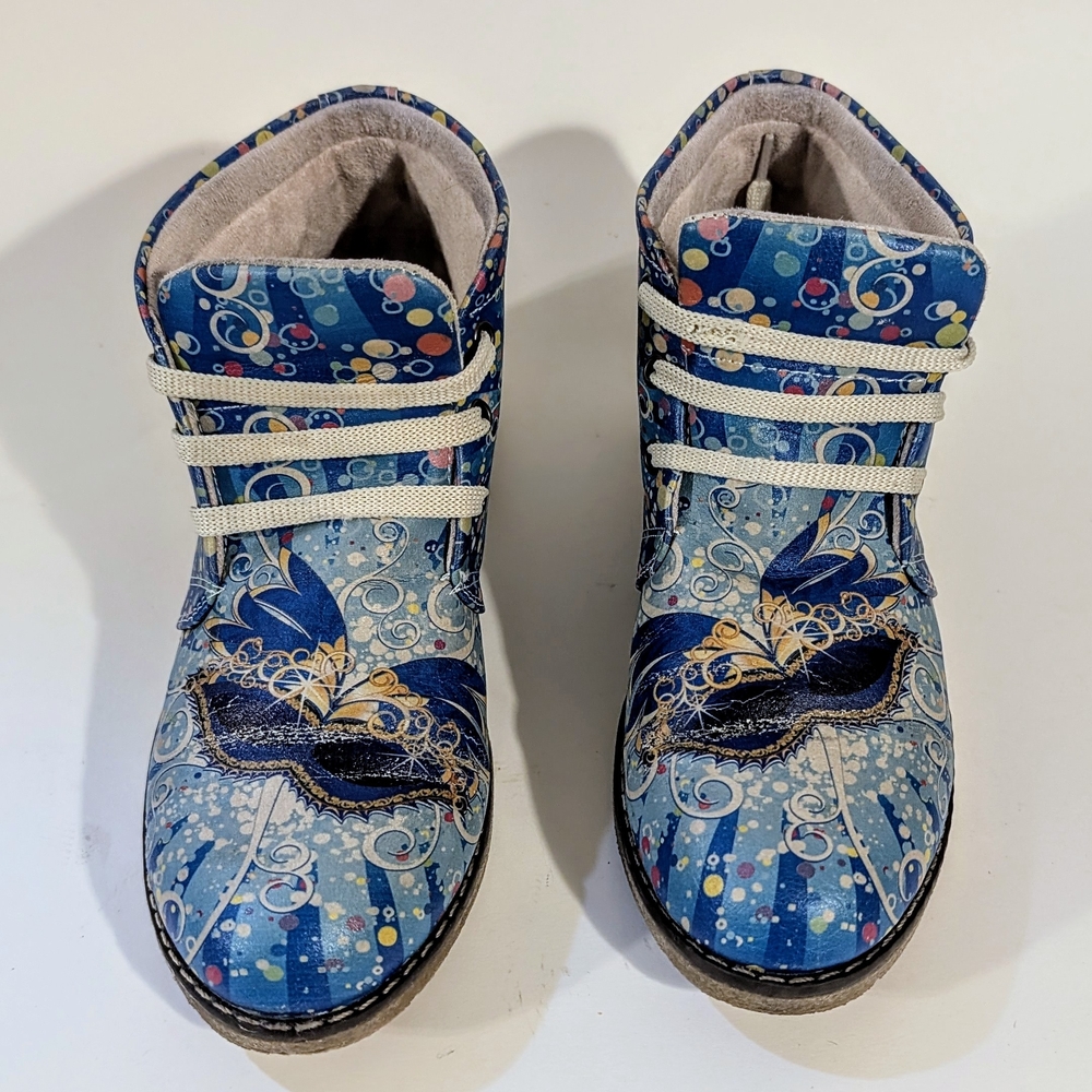 Goby Floral Women's Ankle Boots Size 5.5